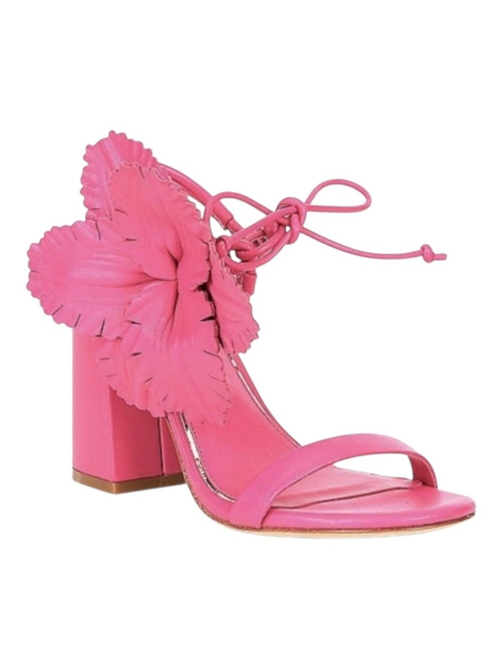Deltan, Pink Women's Block Heel Sandals